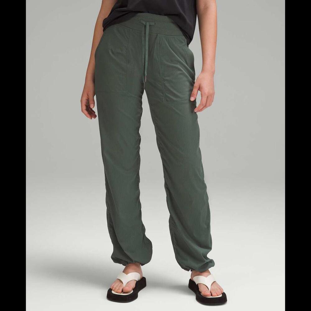 Lululemon Dance Studio Mid-Rise Full Length Pant Dark Forest Size 2 - Unlined
